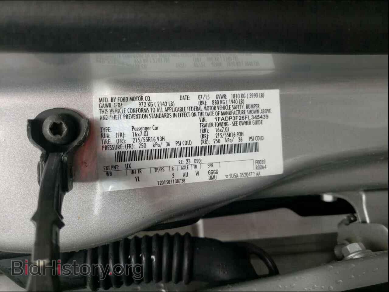 2015 FORD FOCUS - VIN: 1FADP3F26FL345439 - Фото 10