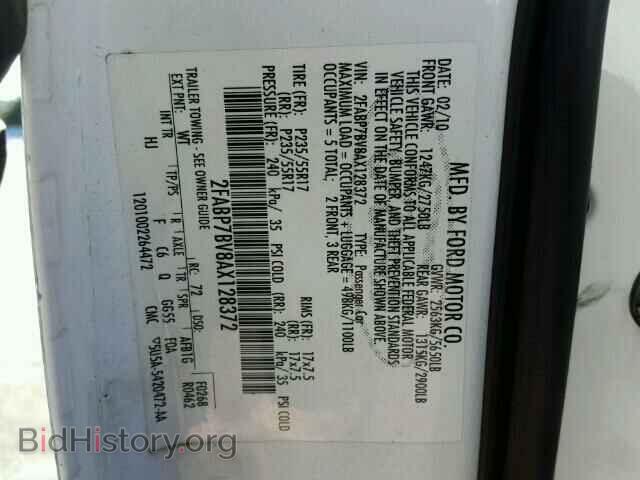 2010 FORD CROWN VIC - VIN: 2FABP7BV8AX128372 - Фото 10
