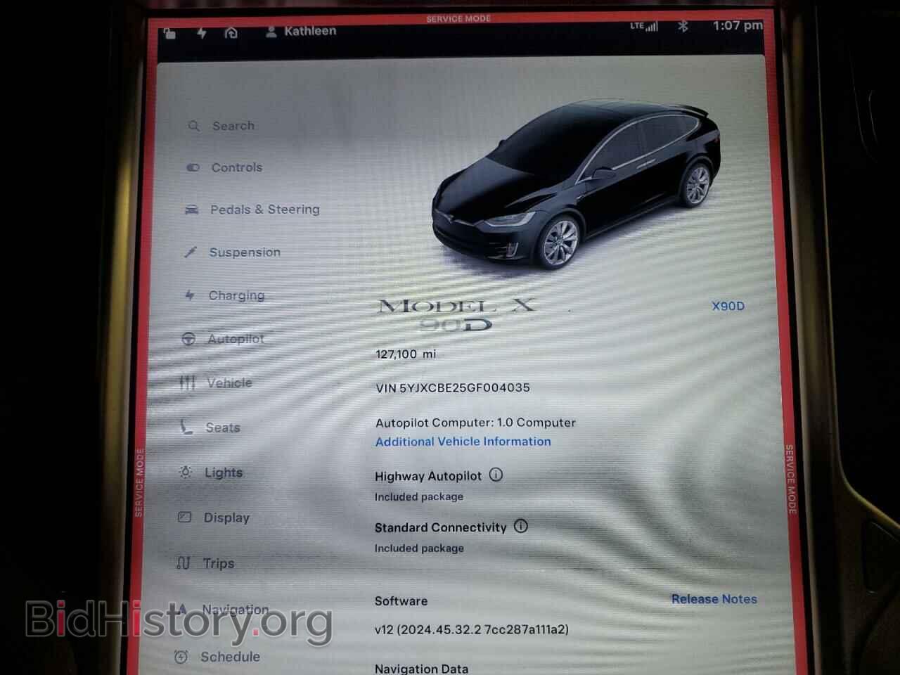 2016 TESLA MODEL X - VIN: 5YJXCBE25GF004035 - Фото 9