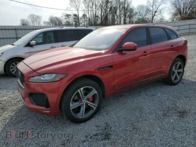 2017 Jaguar F-PACE S, красный — VIN SADCM2BV8HA096704, Copart