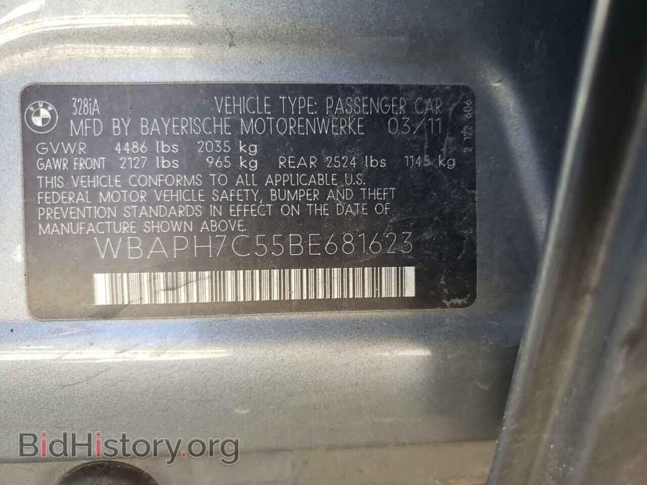 2011 BMW 3 SERIES - VIN: WBAPH7C55BE681623 - Фото 12