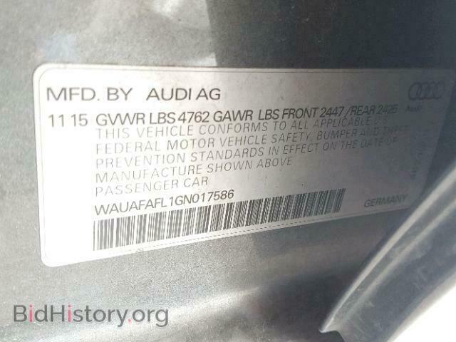 2016 AUDI A4 - VIN: WAUAFAFL1GN017586 - Фото 10