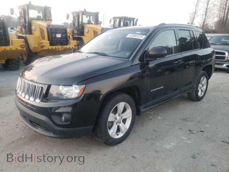 2014 Jeep COMPASS Sport (VIN 1C4NJCBB7ED581841) — photo 1 of 13, Copart, damage: front end