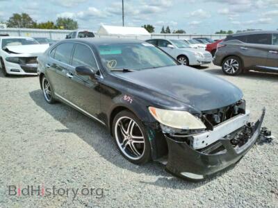 2008 Lexus LS460 LS 460l, black — VIN JTHGL46F985032192, Copart
