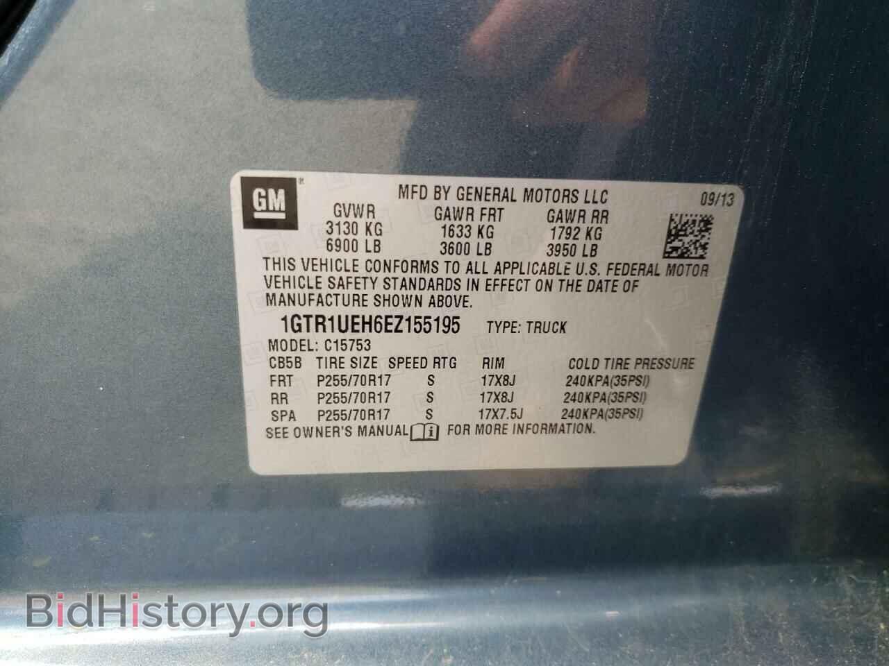 2014 GMC SIERRA - VIN: 1GTR1UEH6EZ155195 - Photo 10
