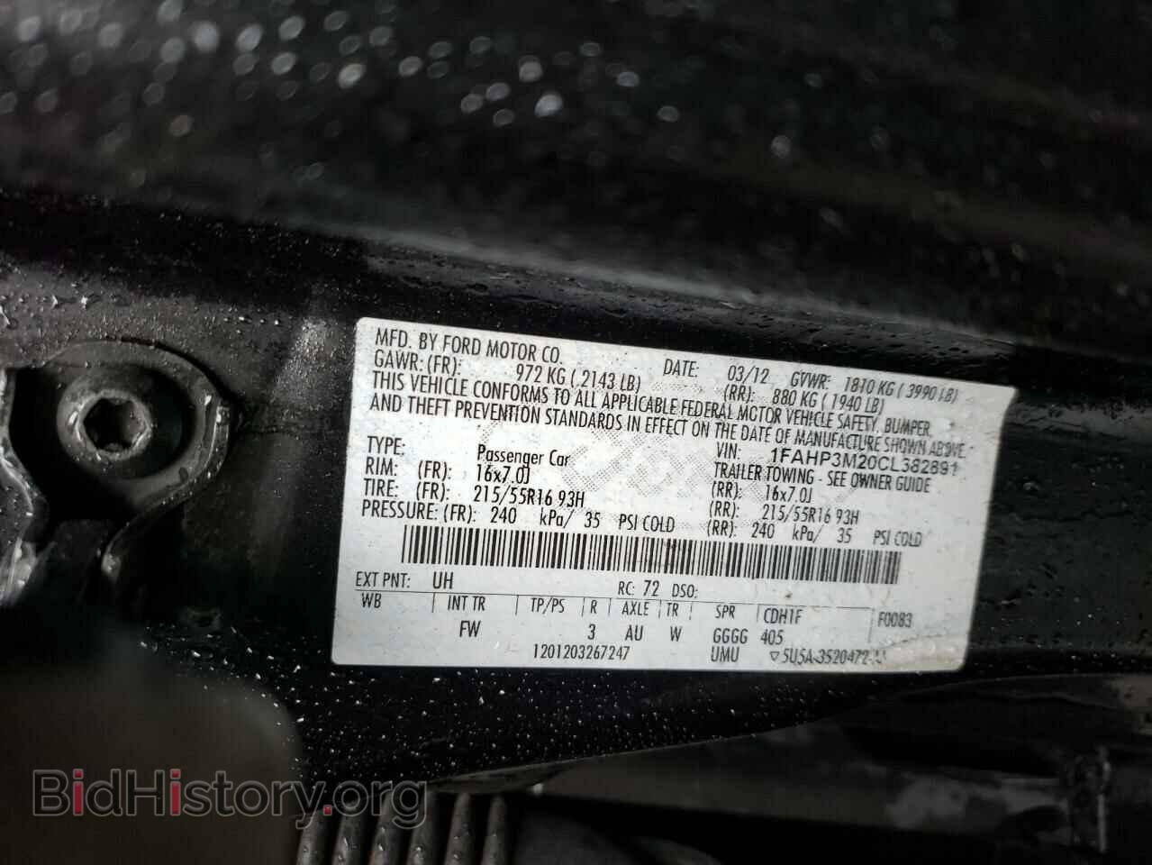 2012 FORD FOCUS - VIN: 1FAHP3M20CL382891 - Photo 10