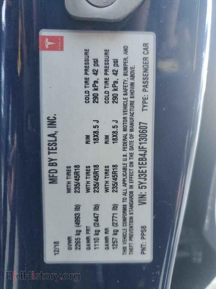 2018 TESLA MODEL 3 - VIN: 5YJ3E1EB4JF130607 - Photo 12