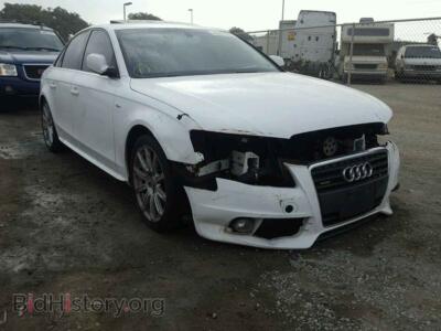2012 Audi A4, белый — VIN WAUFFAFLXCN006036, Copart
