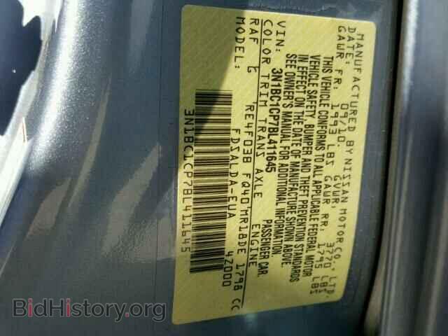 2011 NISSAN VERSA - VIN: 3N1BC1CP7BL411645 - Фото 10