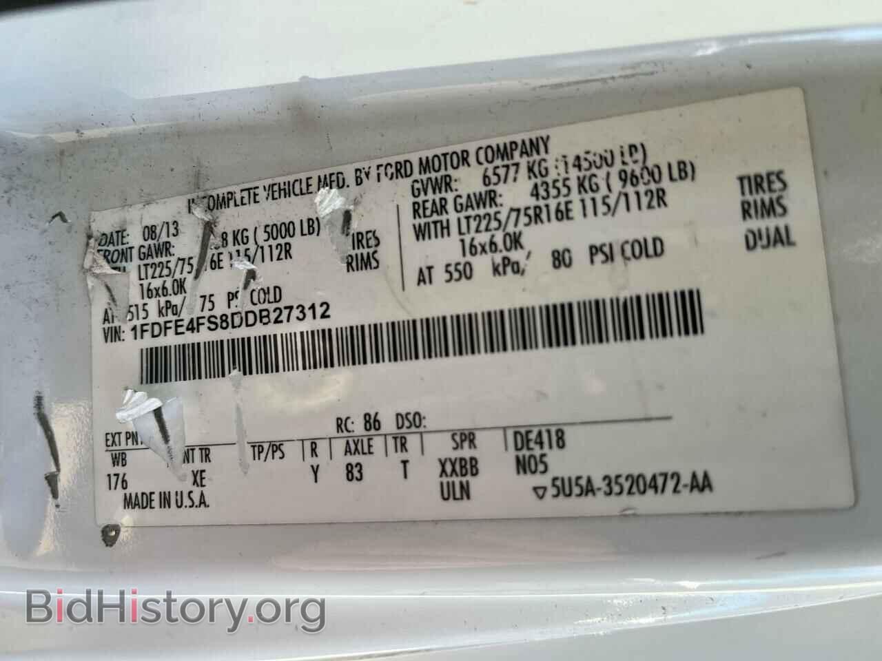 2013 FORD ALL Models - VIN: 1FDFE4FS8DDB27312 - Фото 10