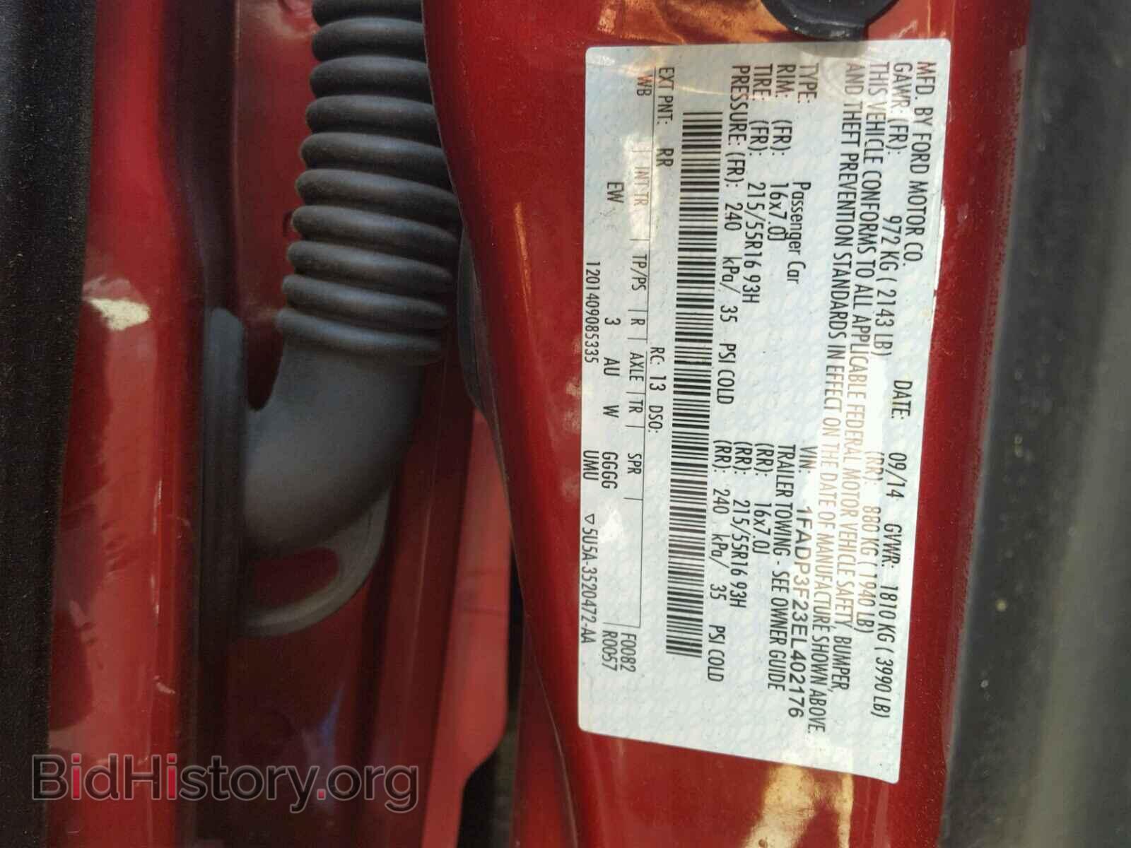 2014 FORD FOCUS - VIN: 1FADP3F23EL402176 - Photo 10