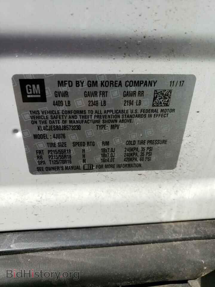 2018 BUICK ENCORE - VIN: KL4CJESB0JB573230 - Фото 12