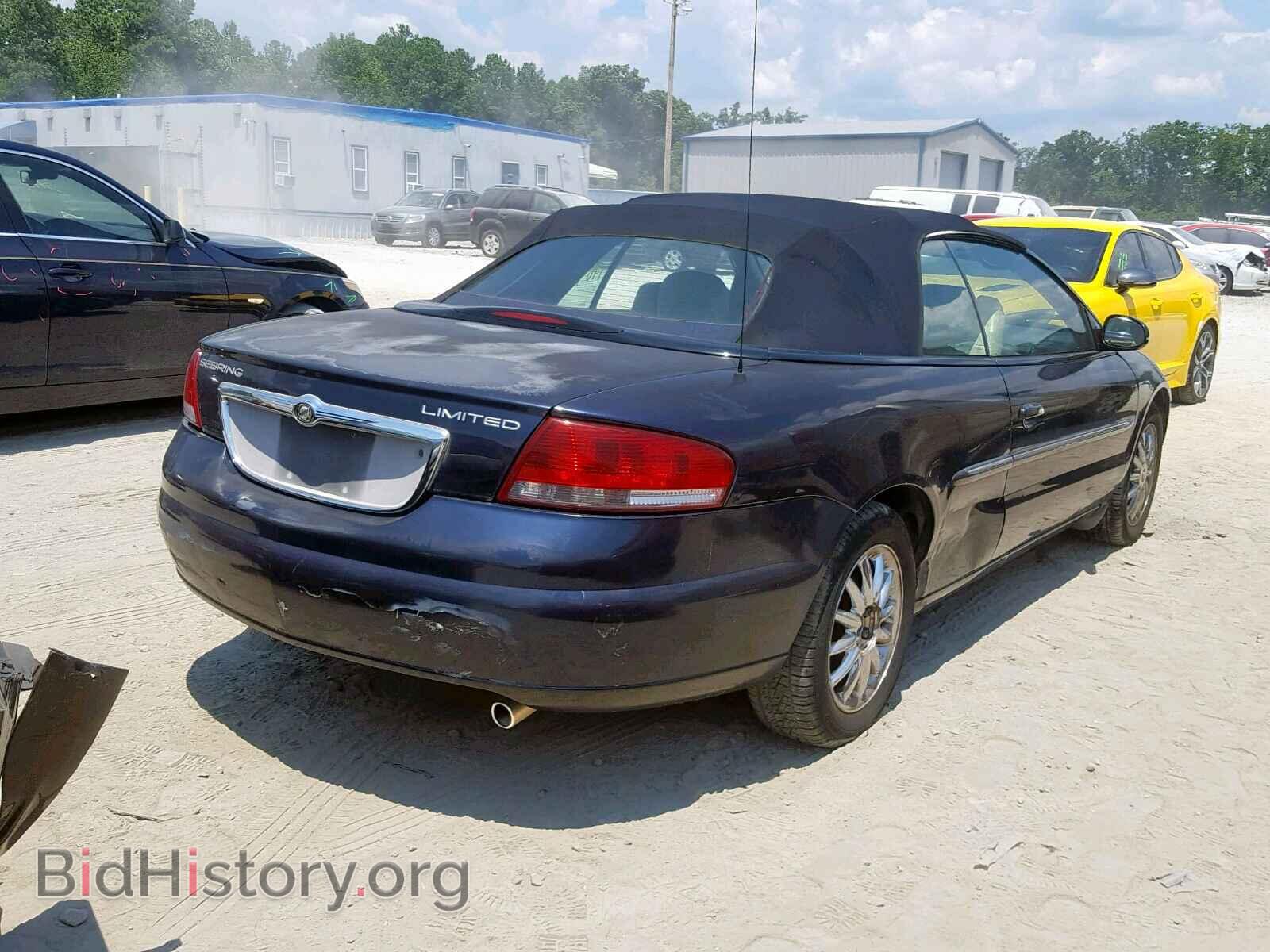 2002 CHRYSLER SEBRING - VIN: 1C3EL65R32N341829 - Фото 4