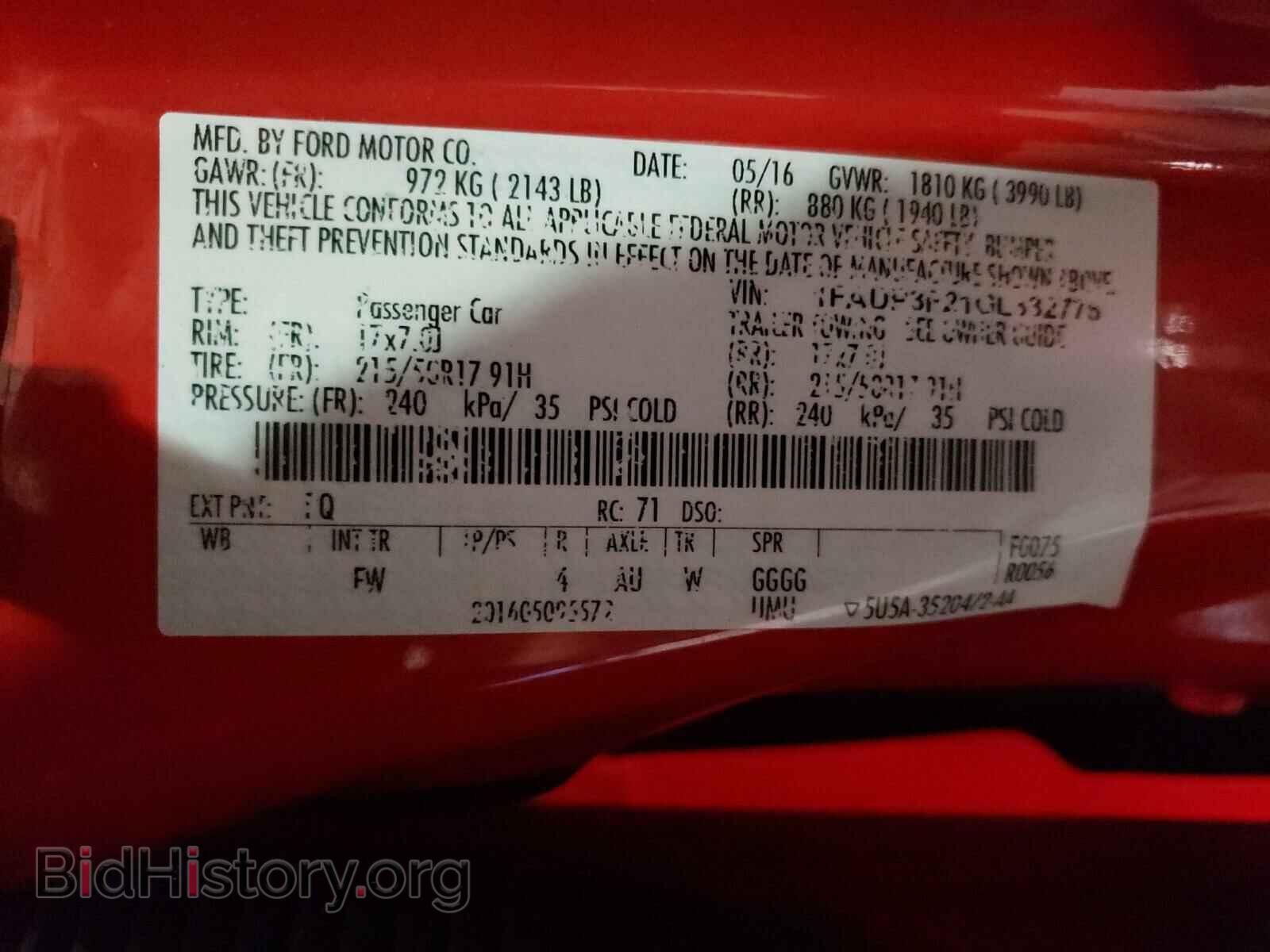 2016 FORD FOCUS - VIN: 1FADP3F21GL332776 - Photo 10
