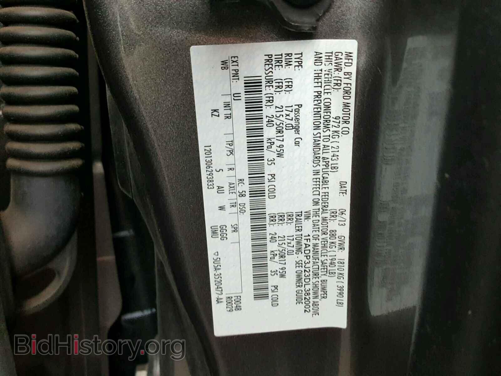 2013 FORD FOCUS - VIN: 1FADP3J23DL382002 - Фото 10