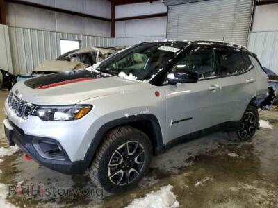 2025 Jeep COMPASS Trailhawk, silver — VIN 3C4NJDDN8ST533428, Copart