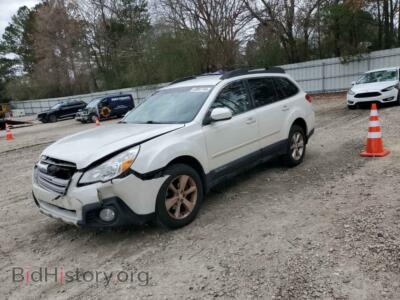 2013 Subaru OUTBACK 2.5I Limited, white — VIN 4S4BRBJC0D3287441, Copart