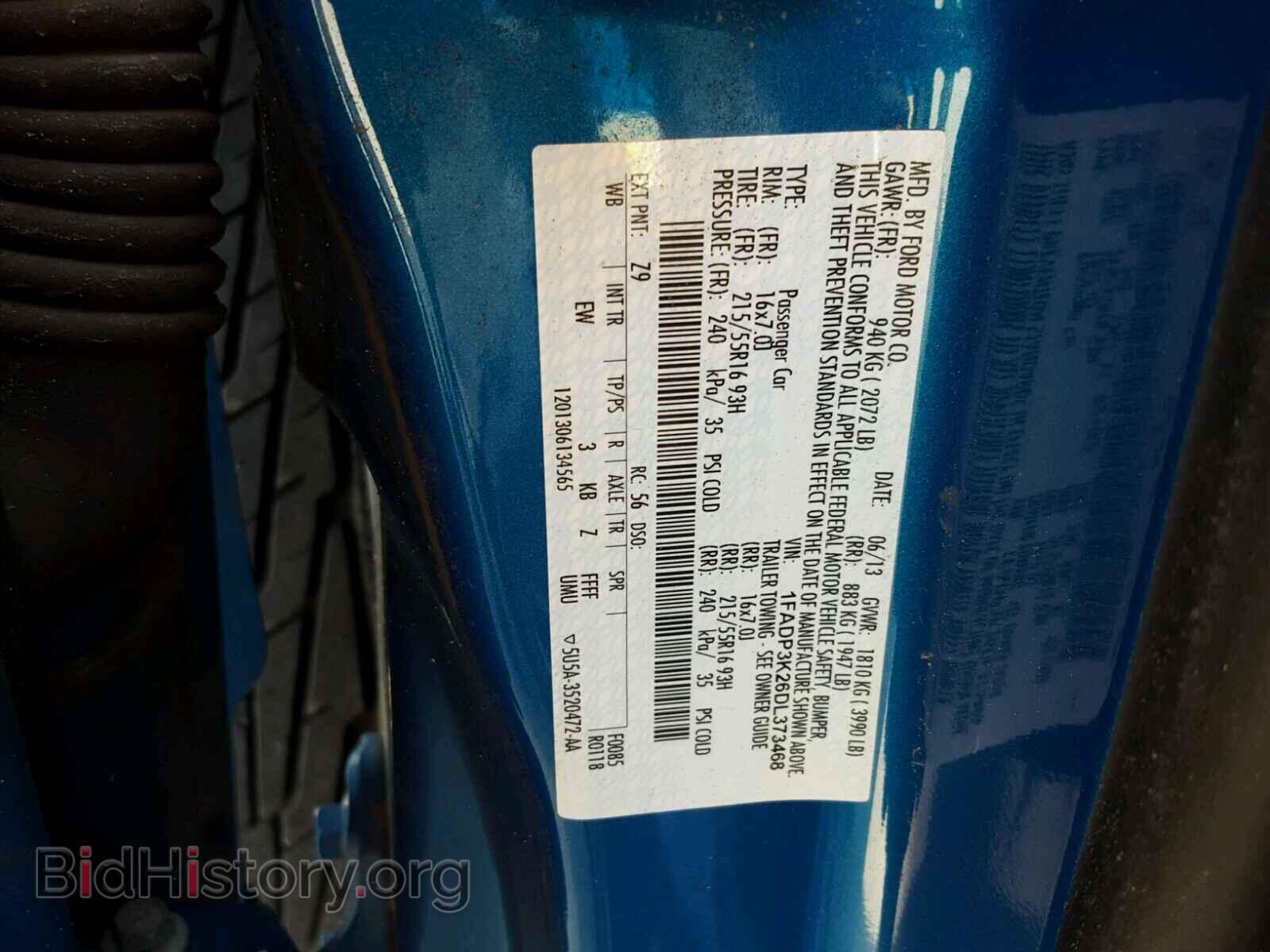 2013 FORD FOCUS - VIN: 1FADP3K26DL373468 - Photo 10