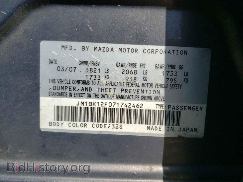 2007 Mazda 3 (VIN JM1BK12F071742462) — photo 10 of 10