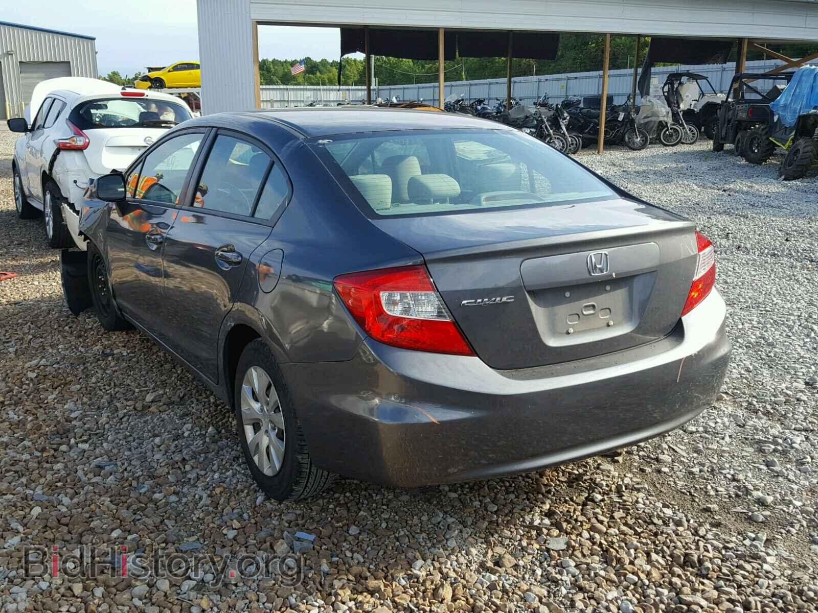 2012 HONDA CIVIC LX - VIN: 2HGFB2F54CH584391 - Фото 3