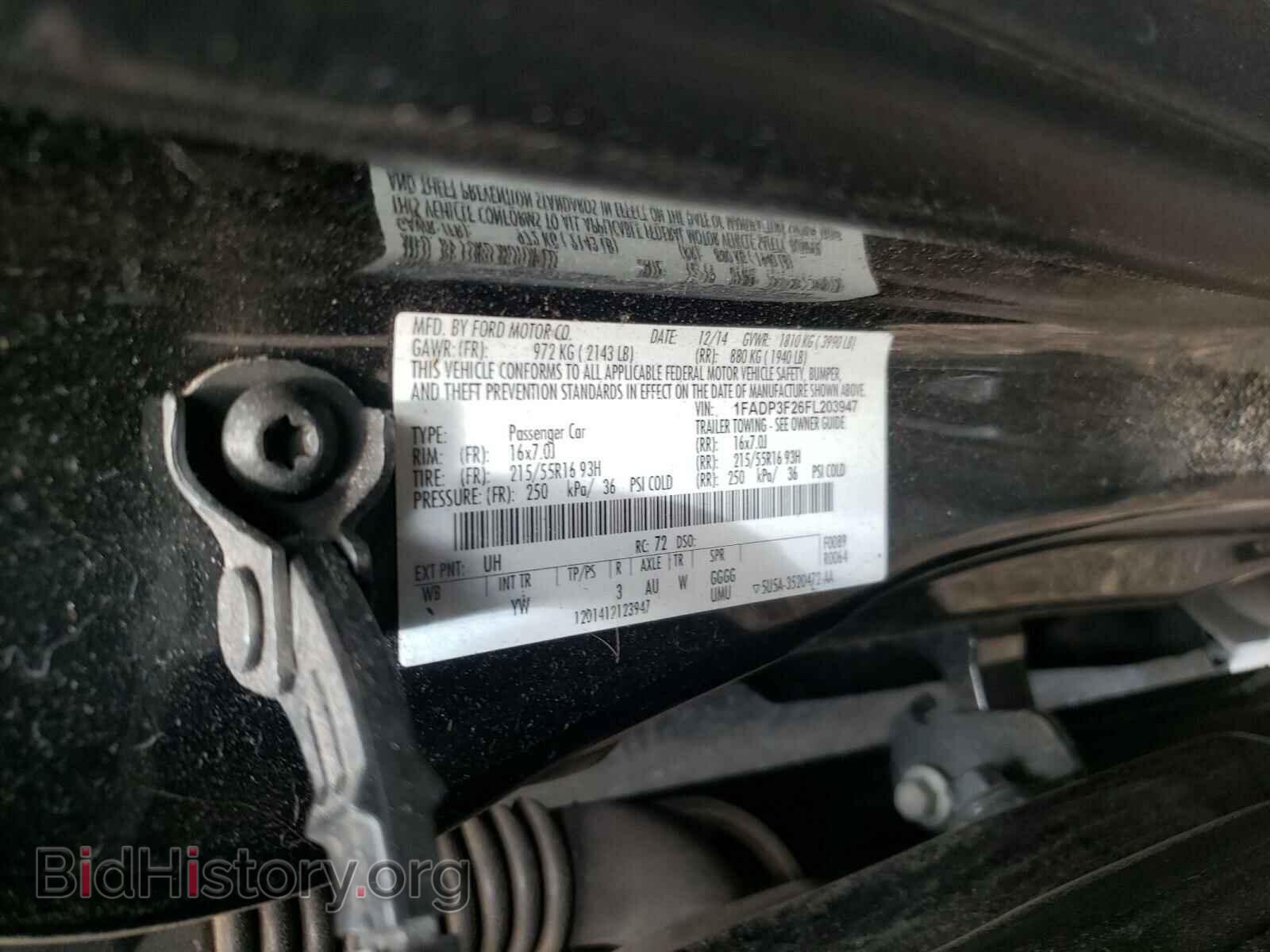 2015 FORD FOCUS - VIN: 1FADP3F26FL203947 - Фото 10