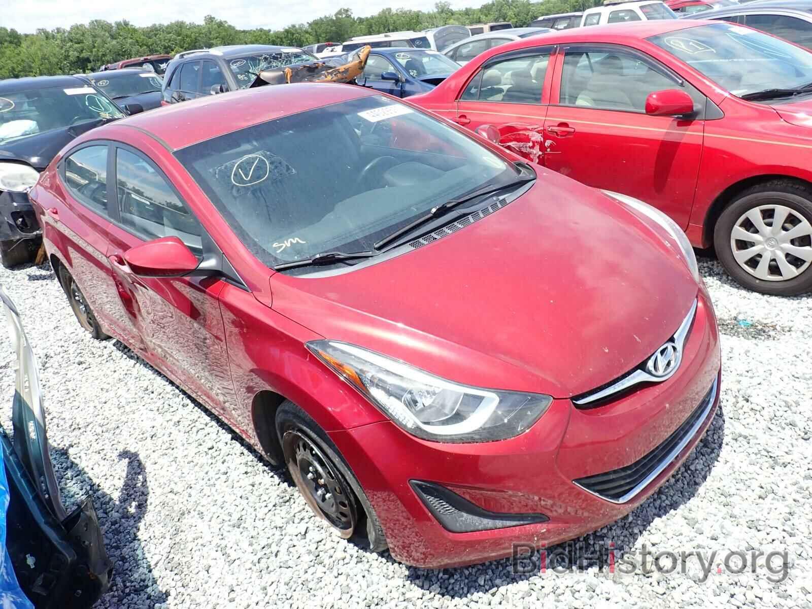 Photo 5NPDH4AE1GH677292 - HYUNDAI ELANTRA 2016