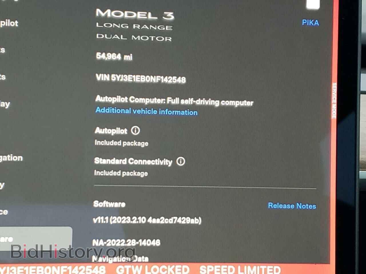 2022 TESLA MODEL 3 - VIN: 5YJ3E1EB0NF142548 - Фото 9