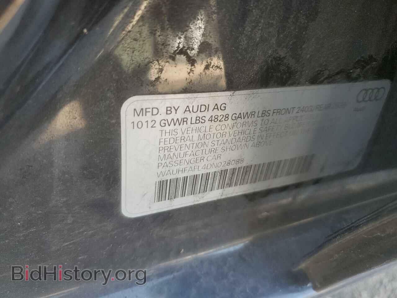 2013 AUDI A4 - VIN: WAUHFAFL4DN028088 - Фото 13