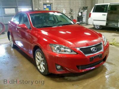 2011 Lexus IS IS 350, красный — VIN JTHCE5C25B5001142, Copart