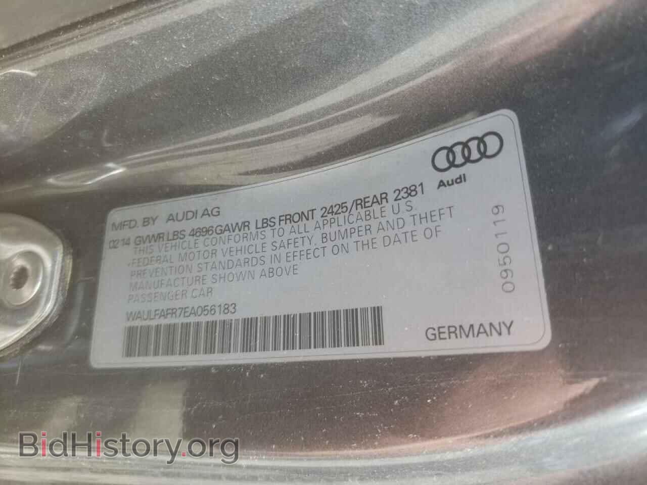 2014 AUDI A5 - VIN: WAULFAFR7EA056183 - Фото 10