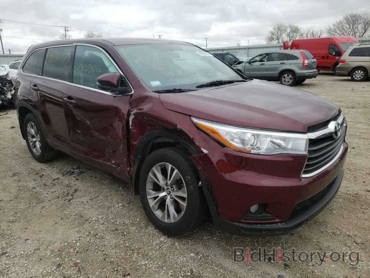 Photo 5TDBKRFHXGS345127 - TOYOTA HIGHLANDER 2016