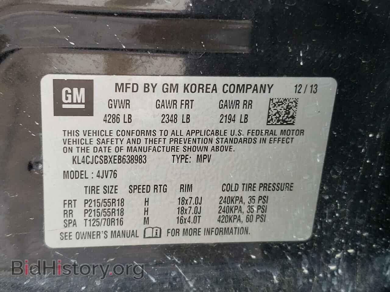 2014 BUICK ENCORE - VIN: KL4CJCSBXEB638983 - Photo 10