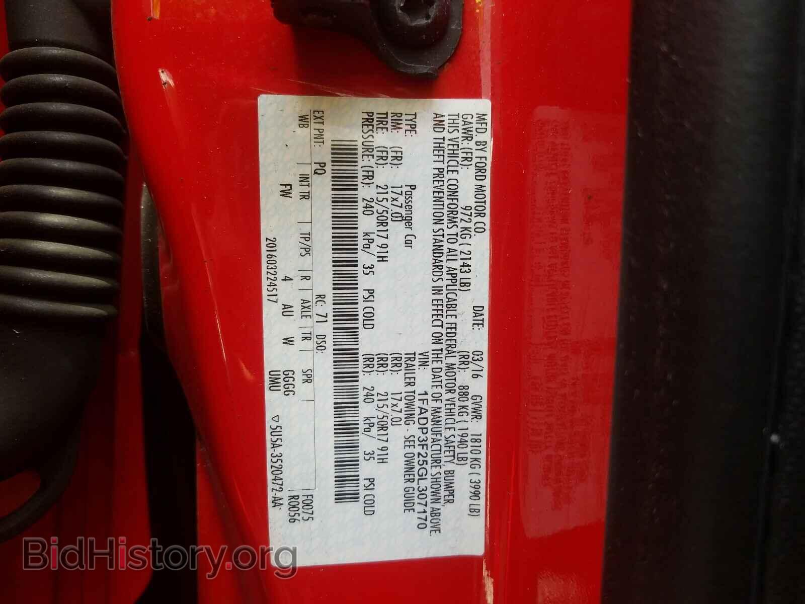 2016 FORD FOCUS - VIN: 1FADP3F25GL307170 - Photo 10