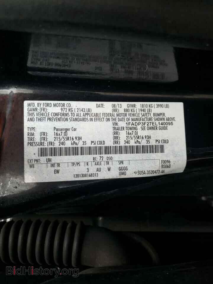 2014 FORD FOCUS - VIN: 1FADP3F27EL140095 - Photo 10