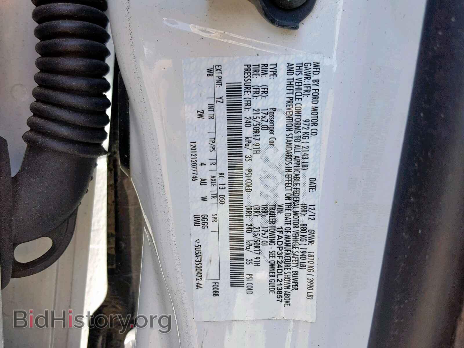2013 FORD FOCUS SE - VIN: 1FADP3F24DL213857 - Фото 10