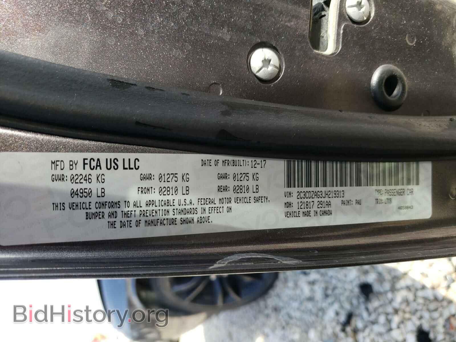 2018 DODGE CHALLENGER - VIN: 2C3CDZAG3JH219313 - Photo 10