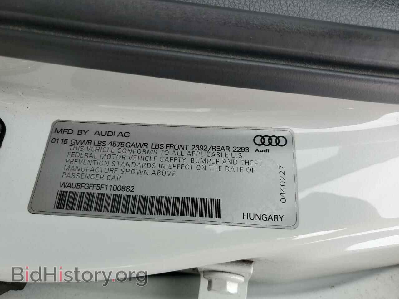 2015 AUDI A3 - VIN: WAUBFGFF5F1100882 - Photo 12