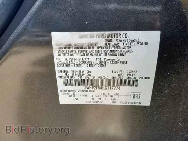 2017 FORD TAURUS - VIN: 1FAHP2F84HG117774 - Photo 10