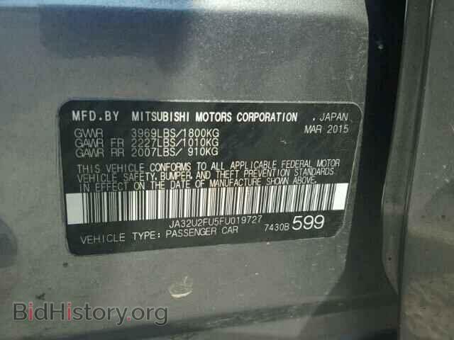 2015 MITSUBISHI LANCER - VIN: JA32U2FU5FU019727 - Фото 10