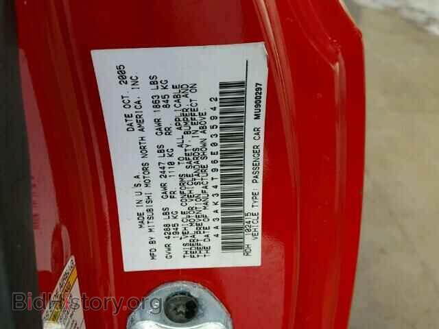 2006 MITSUBISHI ECLIPSE - VIN: 4A3AK34T96E035942 - Фото 10