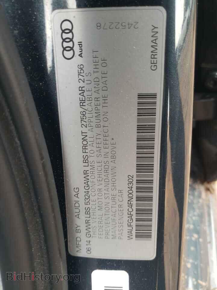 2015 AUDI A6 - VIN: WAUFGAFC4FN004302 - Фото 10