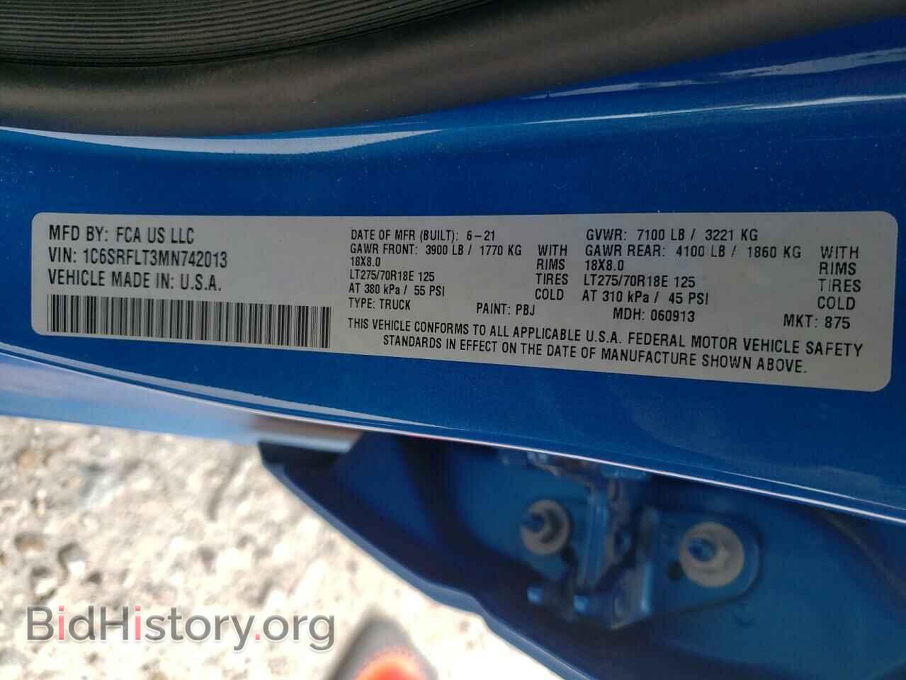 2021 RAM 1500 - VIN: 1C6SRFLT3MN742013 - Фото 10