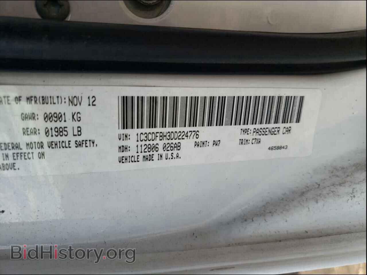 2013 DODGE DART - VIN: 1C3CDFBH3DD224776 - Фото 10