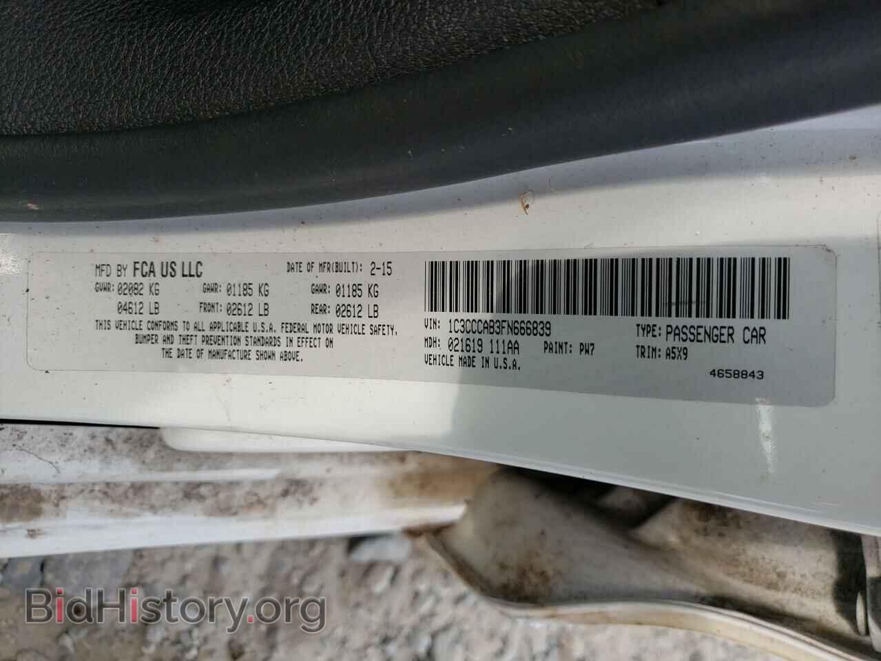 2015 CHRYSLER 200 - VIN: 1C3CCCAB3FN666839 - Фото 10