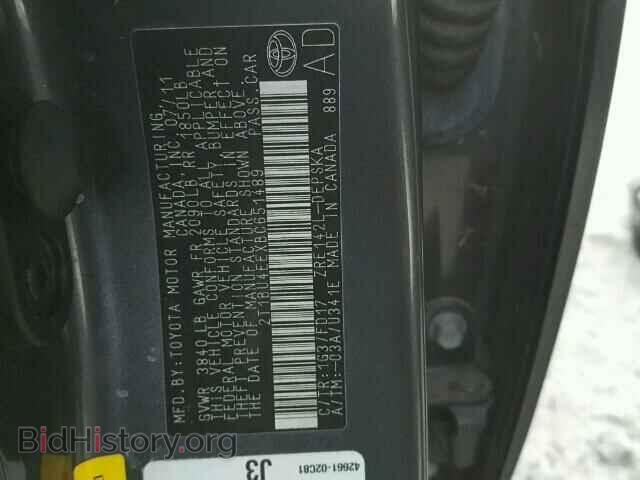 2011 TOYOTA COROLLA - VIN: 2T1BU4EEXBC651489 - Photo 10