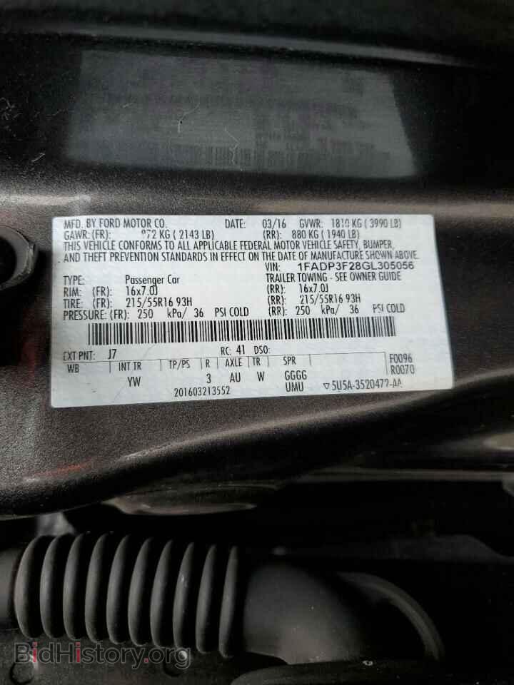 2016 FORD FOCUS - VIN: 1FADP3F28GL305056 - Photo 12