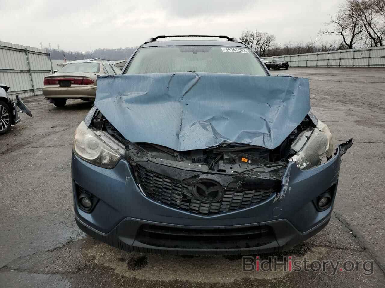 Report JM3KE4CY9E0425802 MAZDA CX5 2014 BLUE GAS price and damage