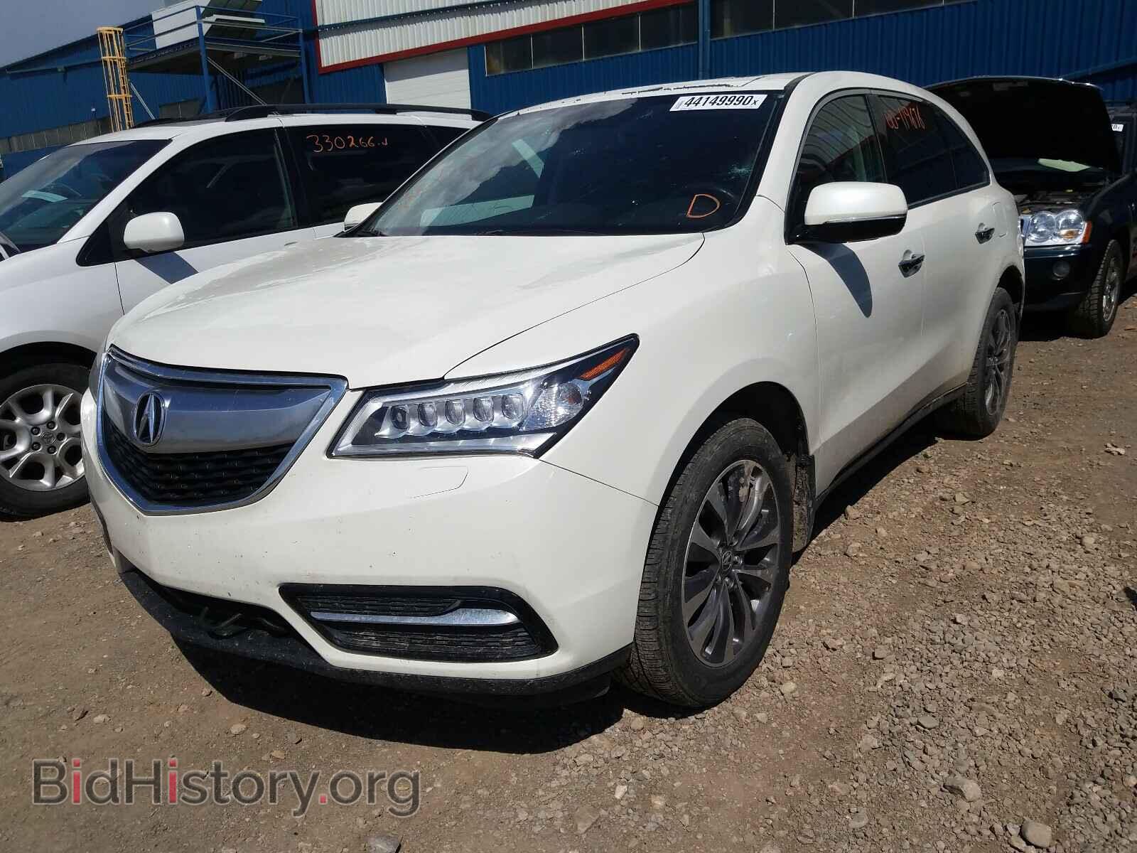 2014 ACURA MDX - VIN: 5FRYD4H4XEB502544 - Фото 2