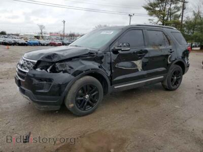 2018 Ford EXPLORER XLT, черный — VIN 1FM5K8D85JGB02252, Copart