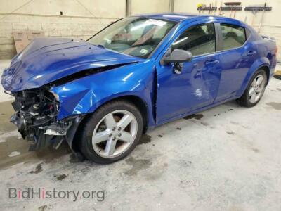 2013 Dodge AVENGER SE, синий — VIN 1C3CDZAG4DN768563, Copart
